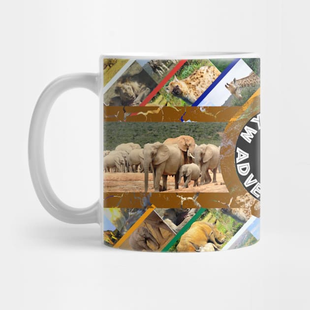 My African Adventure Wildlife Collage by PathblazerStudios